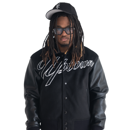 Faith Varsity Jacket (Black)