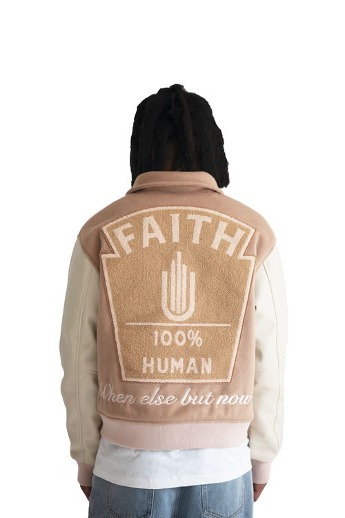 Faith Varsity Jacket (Linen)