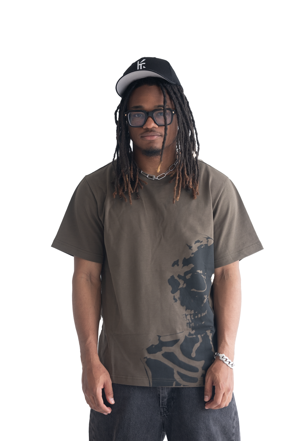 Skeleton T-Shirt (Army Green)
