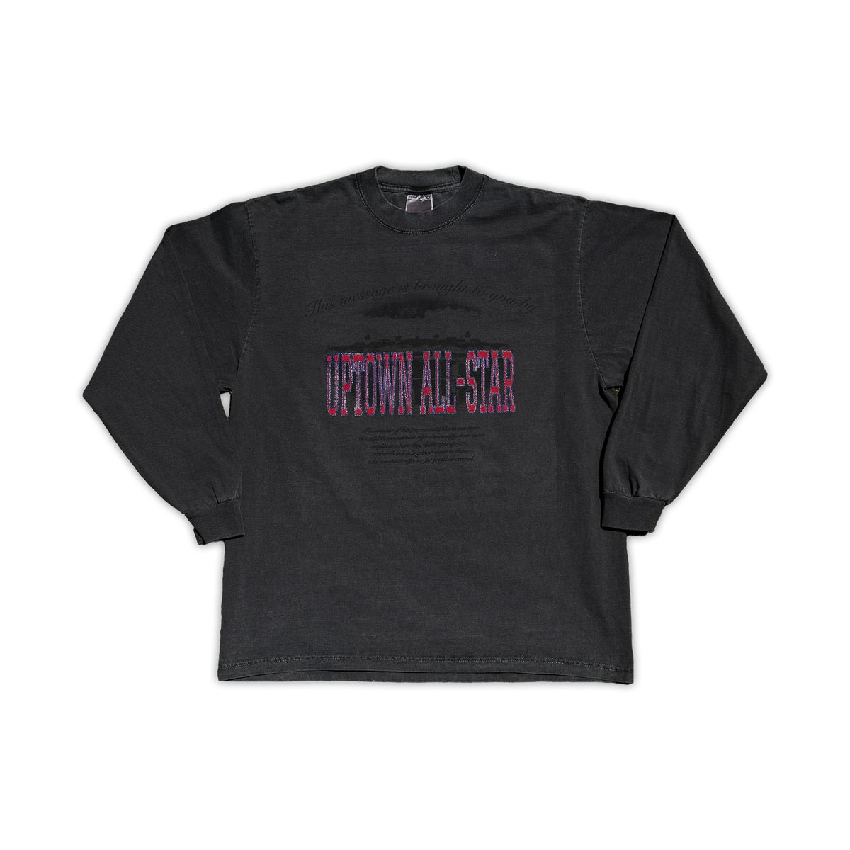 Anti-Campaign Long Sleeve T-Shirt (Washed Black)