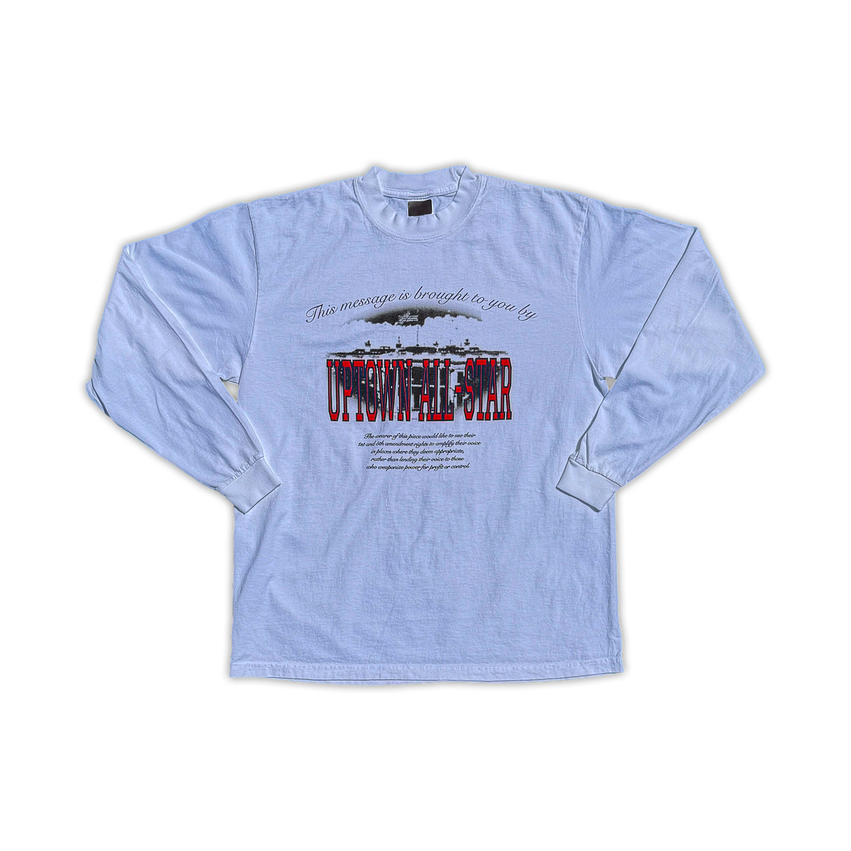Anti-Campaign Long Sleeve T-Shirt (White)