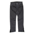 Bleached Flare Script Denim