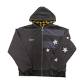 Reversible Flannel Hoodie (Grey/White/Yellow)