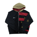 Reversible Flannel Hoodie (Black/Red/Green)