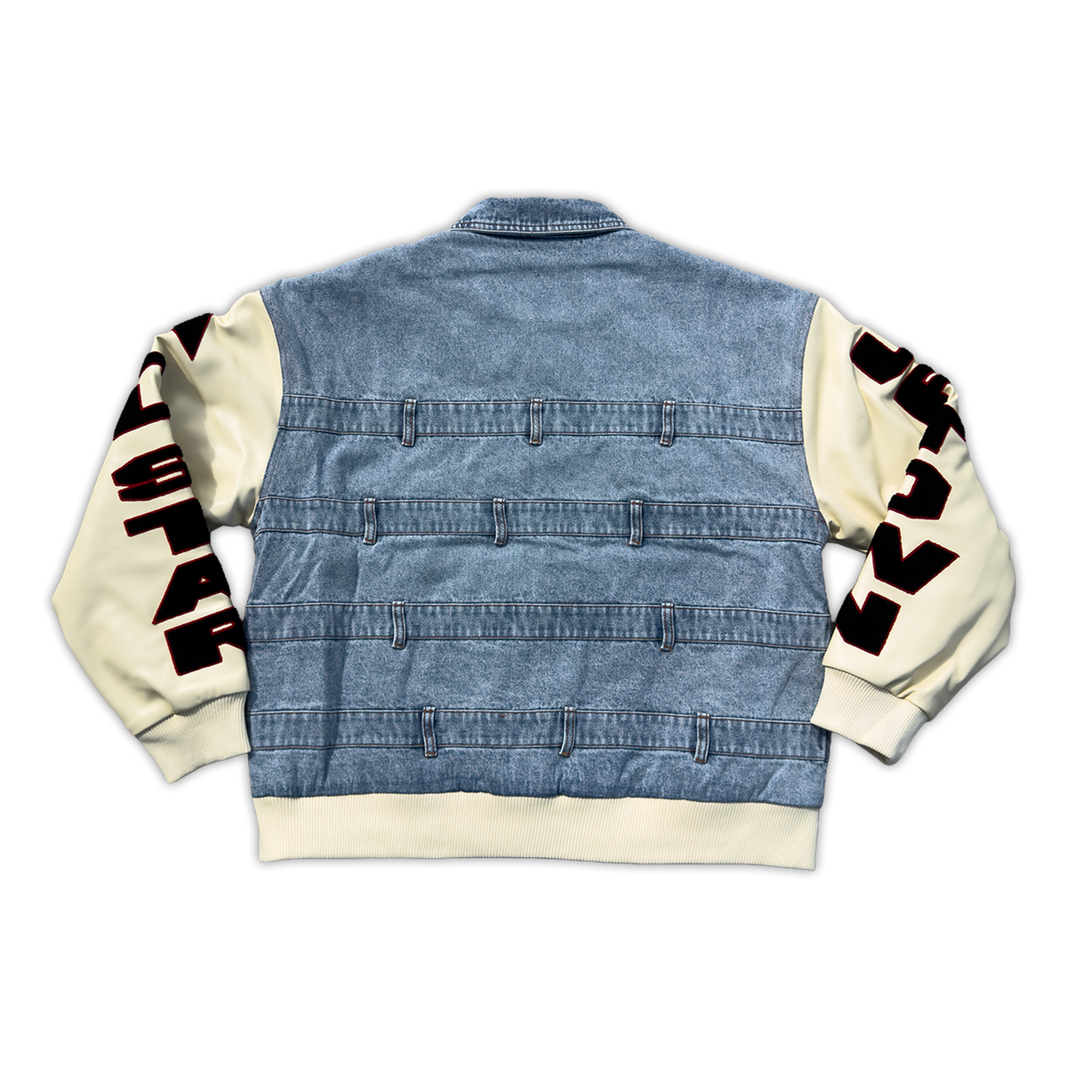 Denim Varsity Jacket (Blue)