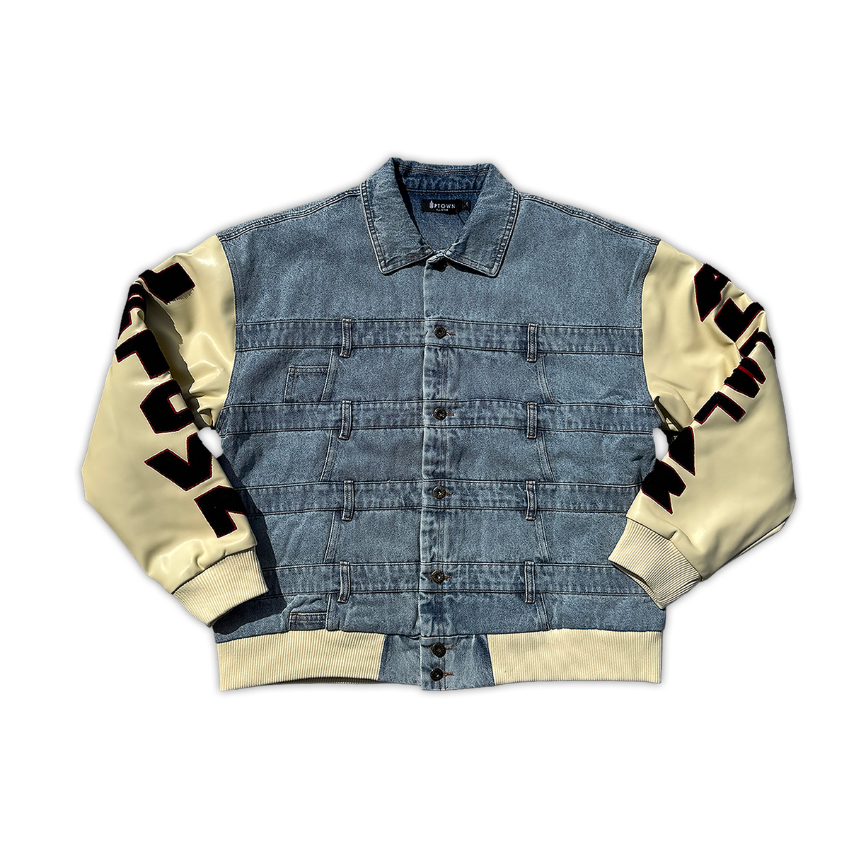 Denim Varsity Jacket (Blue)