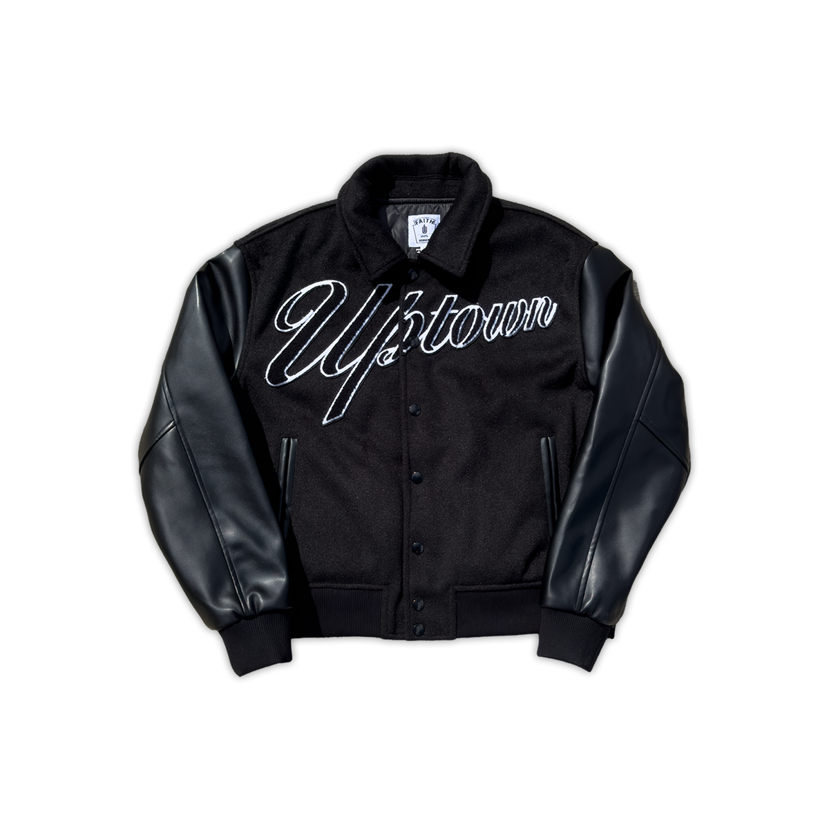 Faith Varsity Jacket (Black)