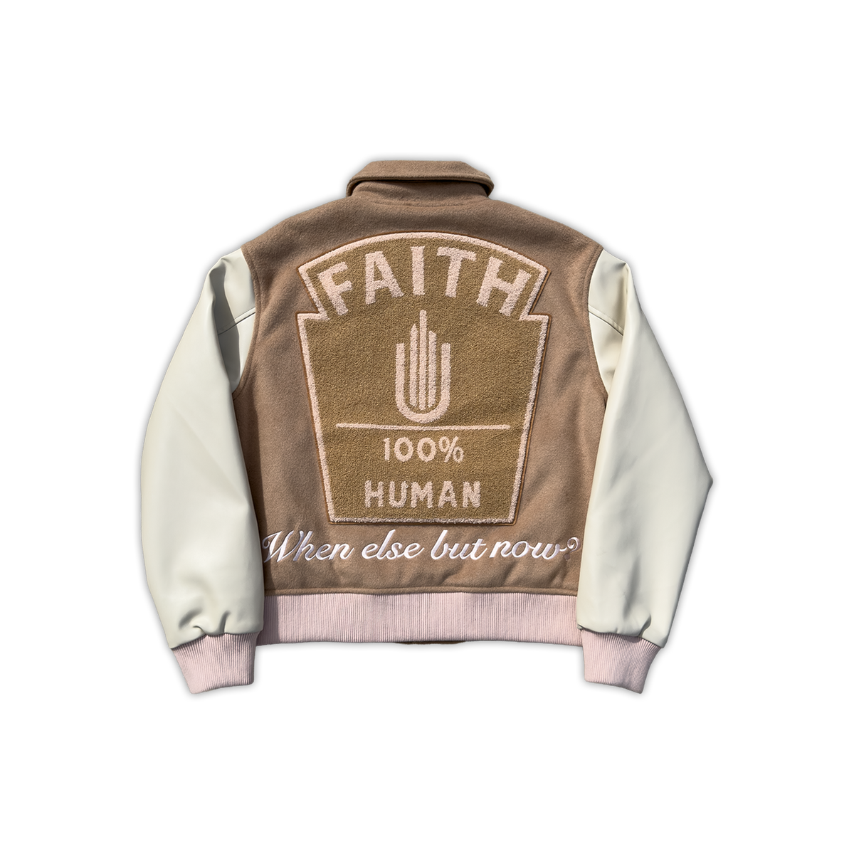 Faith Varsity Jacket (Linen)