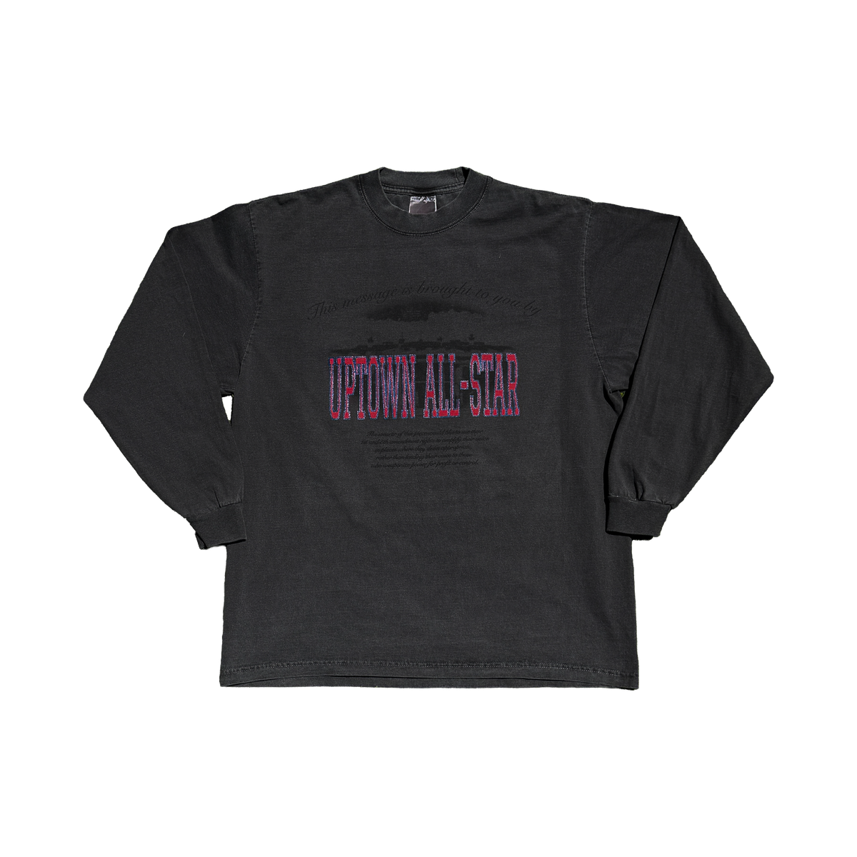 Anti-Campaign Long Sleeve T-Shirt (Washed Black)
