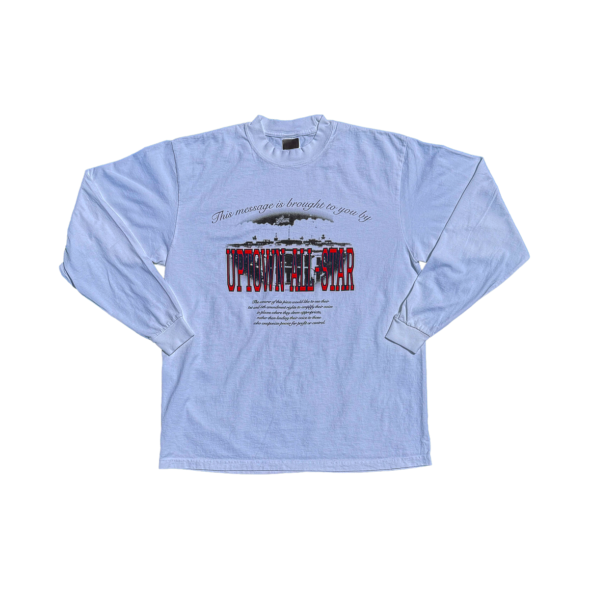 Anti-Campaign Long Sleeve T-Shirt (White)