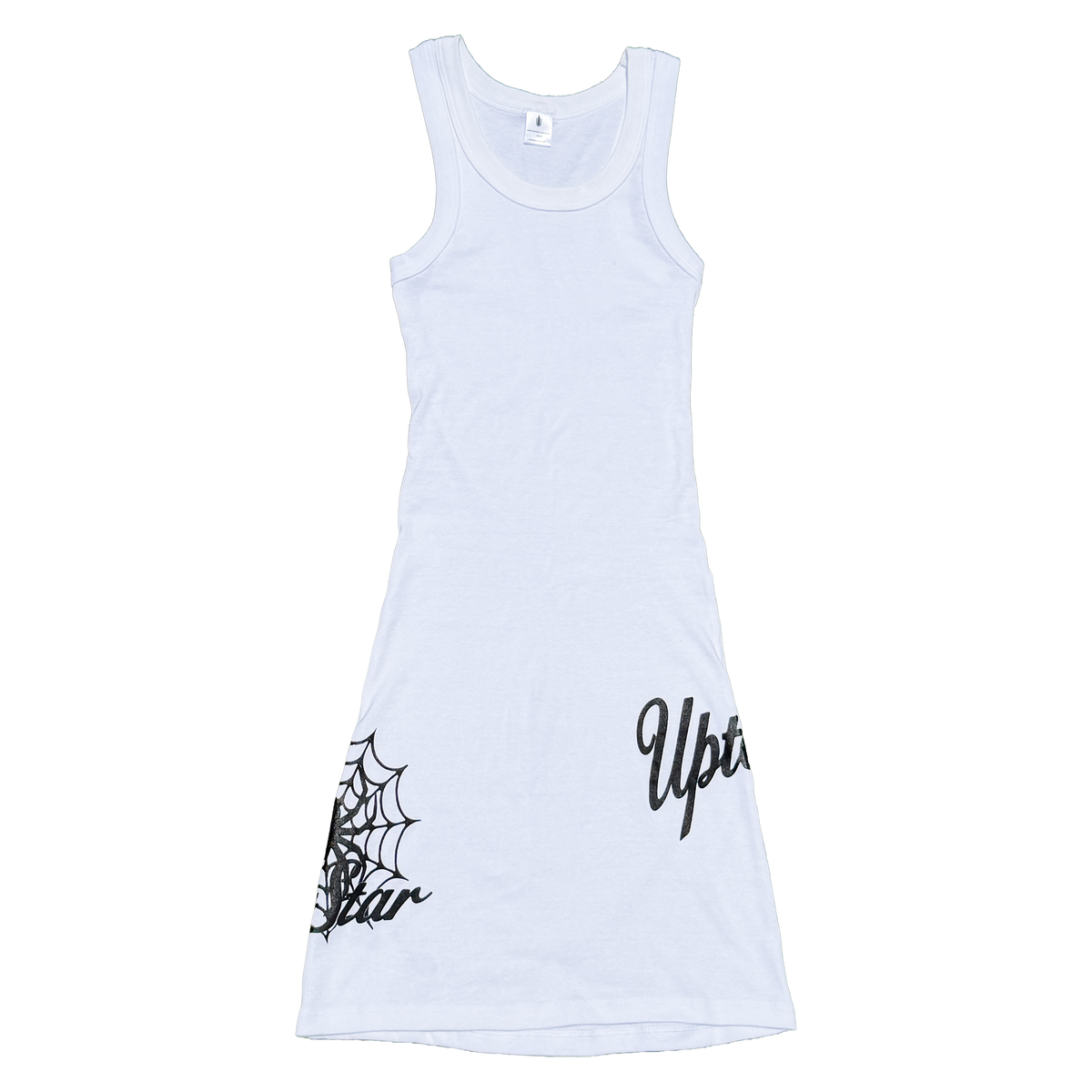 Spider Tank Dress (White)