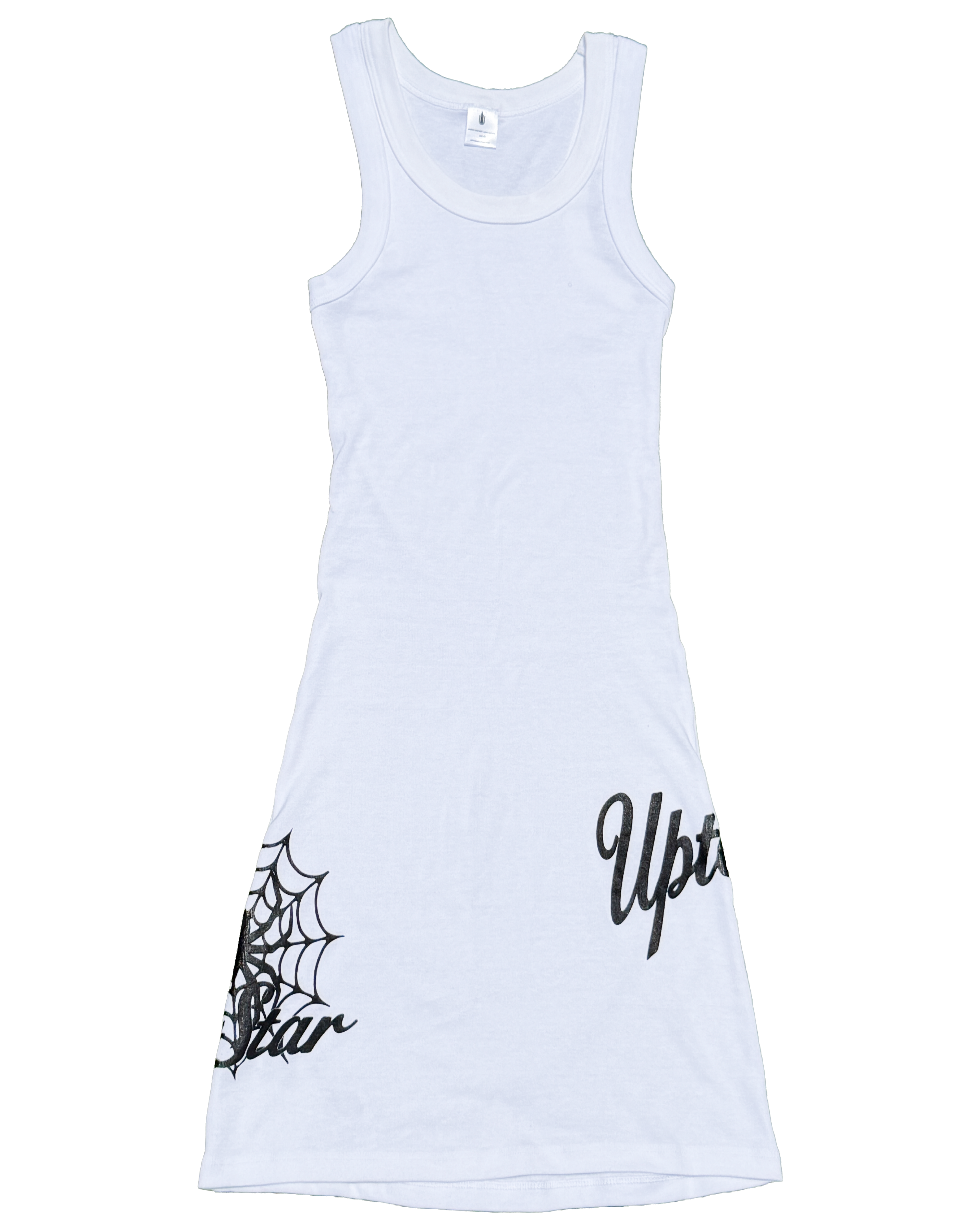 Spider Tank Dress (White) XS