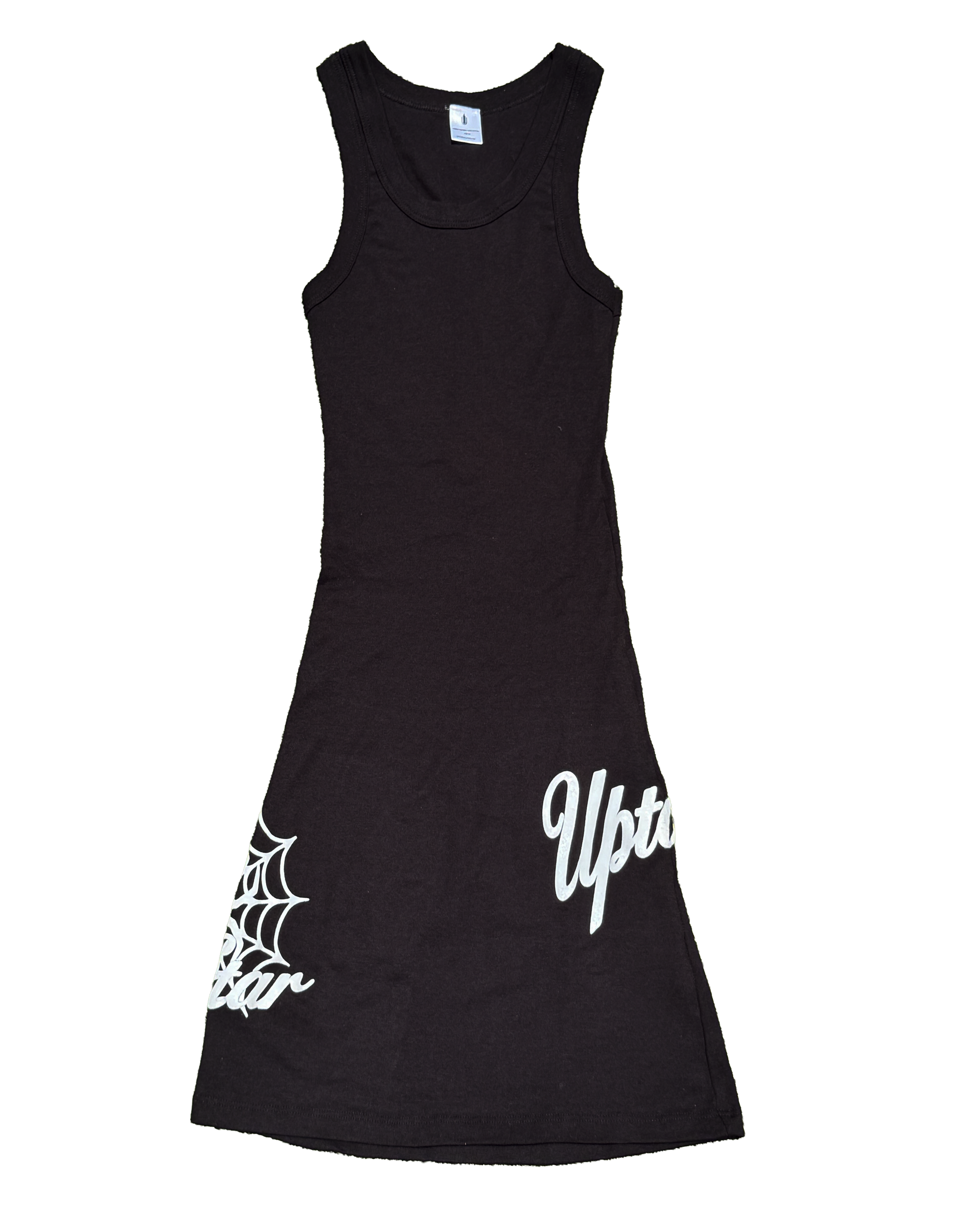 Spider Tank Dress (Black) XS