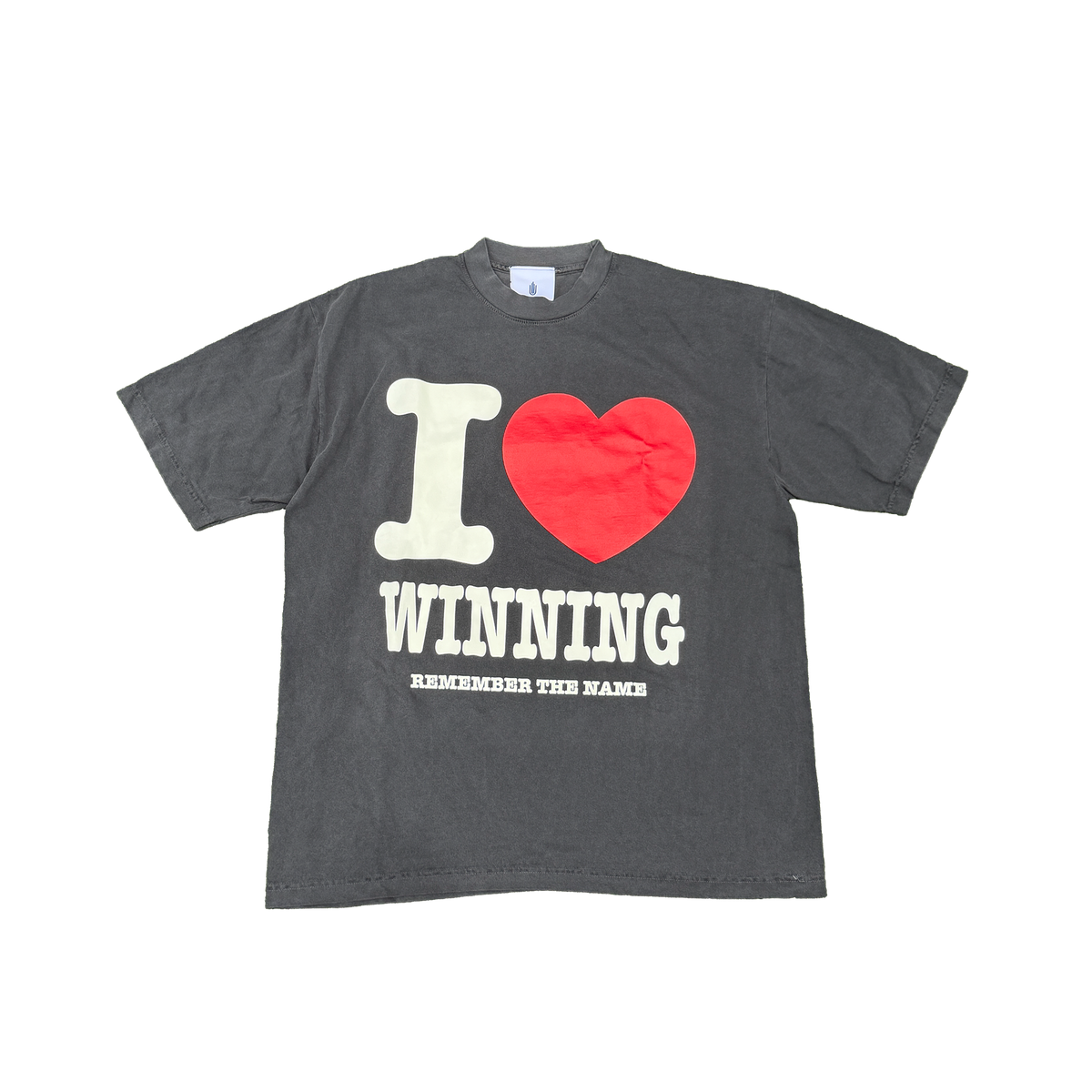 I Love Winning T-Shirt (Washed Black)