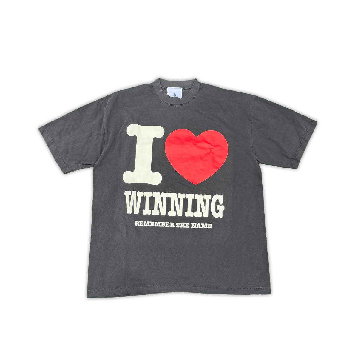 I Love Winning T-Shirt (Washed Black)
