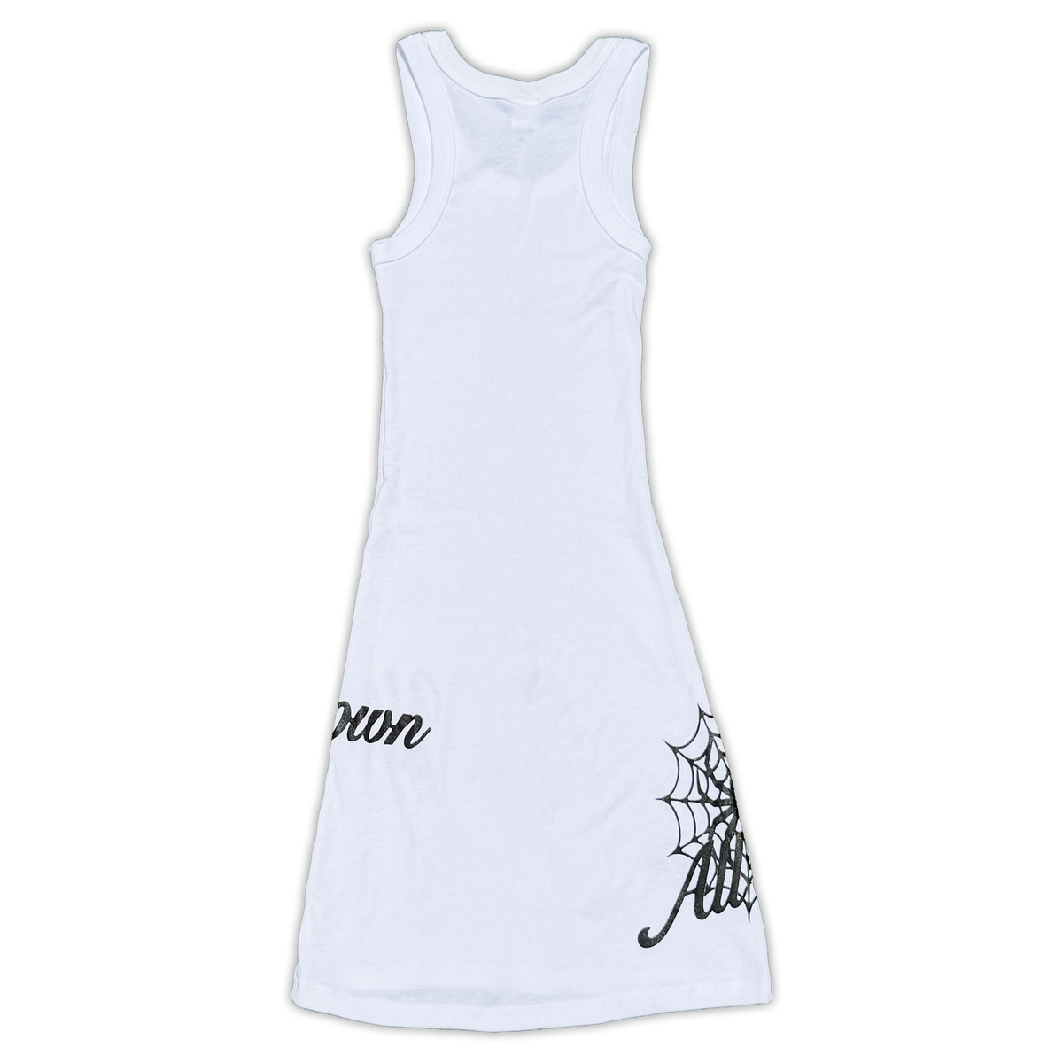 Spider Tank Dress (White)